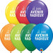 11-Inch Avenir Radieux French Latex Balloons, 50 Count