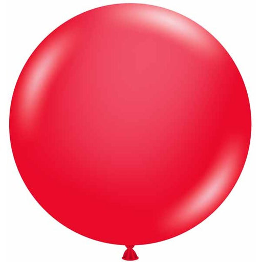 TUFTEX 24-Inch Standard Red Latex Balloons, 25 Count