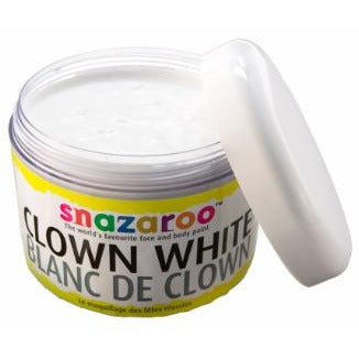 Snazaroo Clown White Face Paint, 250 mL Jar