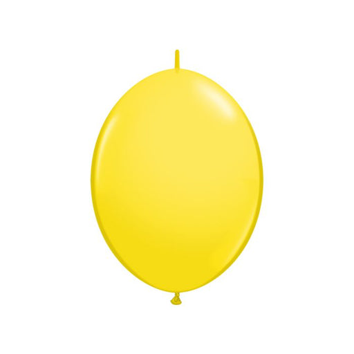 Qualatex QuickLink 6" Yellow Latex Balloons (50/Pk)