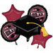 True to Your School Berry Graduation Foil Balloon Bouquet