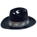 Black Plastic Cowboy Hat