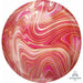 Red & Pink Marblez 16-Inch Orbz Foil Balloon