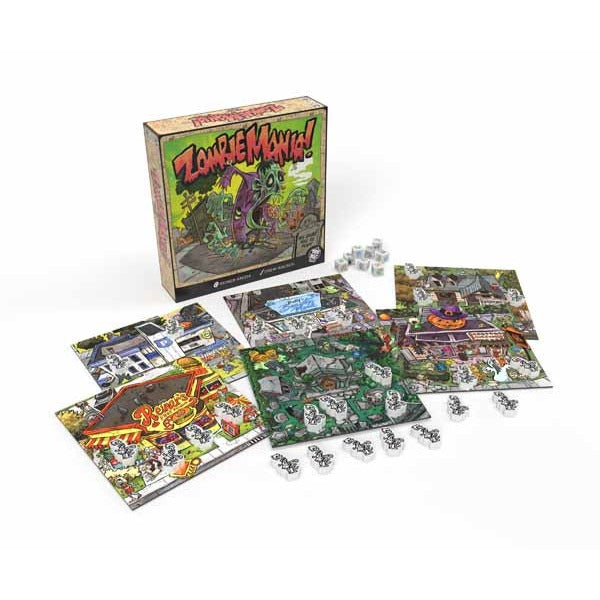 Zombie Mania Dice Board Game