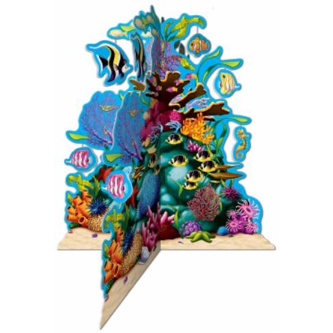 10-Inch 3D Coral Reef Centerpiece