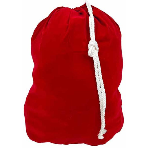Red Velvet Santa Toy Bag, 29 x 36 Inches