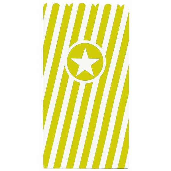 Lime Green Popcorn Bags, 6 Pack