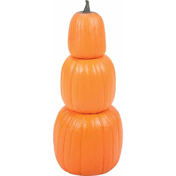 23-Inch Pumpkin Stack Halloween Decoration