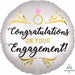 Satin Engagement 18-Inch Round Foil Balloon