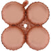 17-Inch Chrome Rose Gold Quad Foil Balloon
