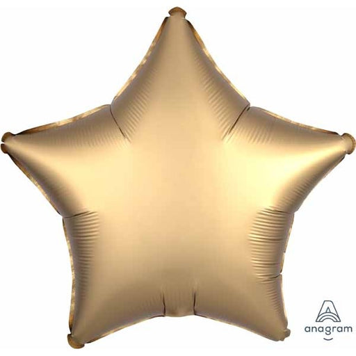 19" Gold Satin Star Foil Balloon