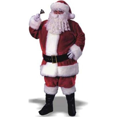Regency Plush Santa Suit in Crimson, Adult Large 40-48