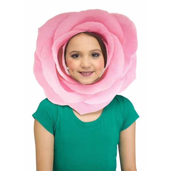 Pink Rose Fun Flower Face Mask