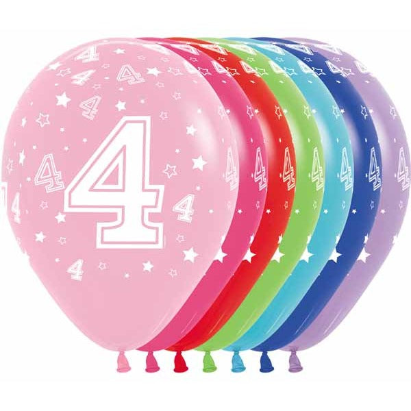 NUMBER "4" ASST 11" SEMPERTEX 50/BG