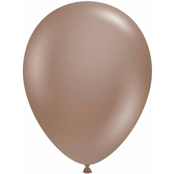 TUFTEX 11-Inch Cocoa Latex Balloons, 100 Count