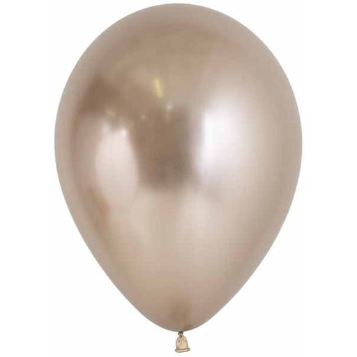 Sempertex 5" Reflex Champagne Latex Balloons, 50 Pack
