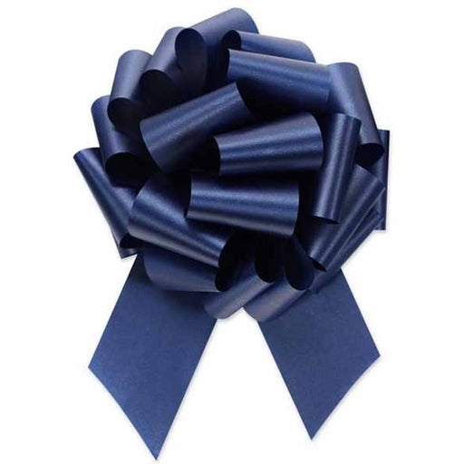 Nœud décoratif en polypropylène bleu marine 8 pouces