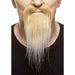 MOUSTACHE & BEARD BLONDE/WHITE 10X21CM