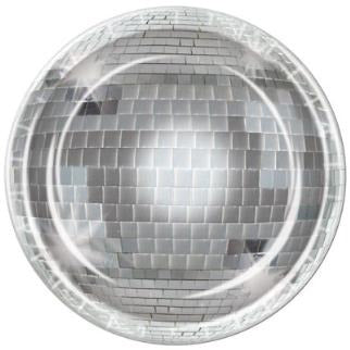 9-Inch Disco Ball Plates, 8-Pack