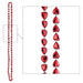 Cinnamon Heart Beads, 6 per Card