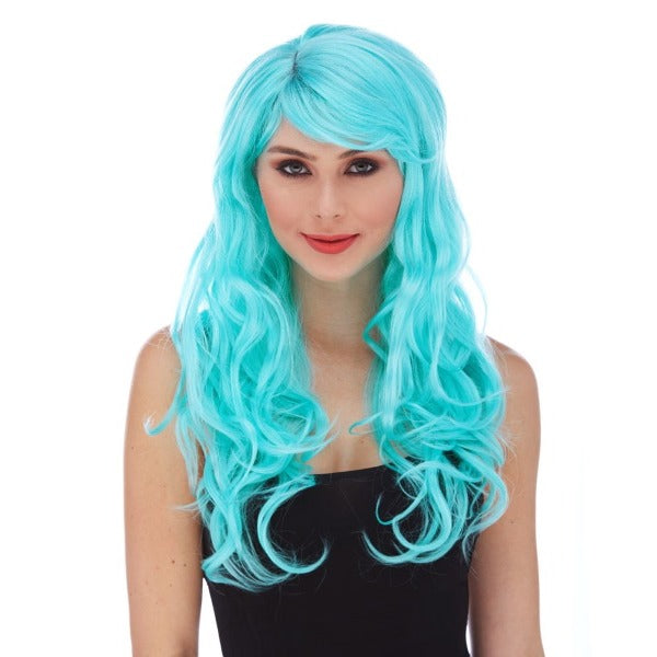 Light Blue Burlesque Costume Wig