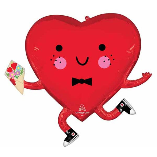Happy Heart Guy 28-Inch Shaped Foil Balloon