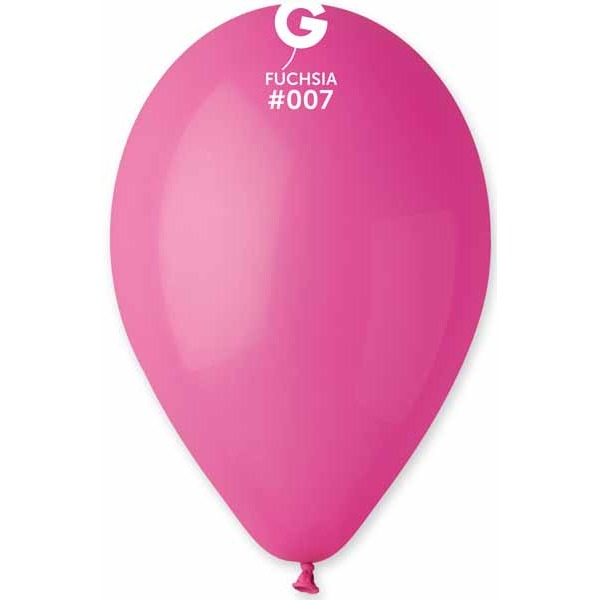Gemar 12 Inch Fuchsia #007 Latex Balloons, 50 Pack