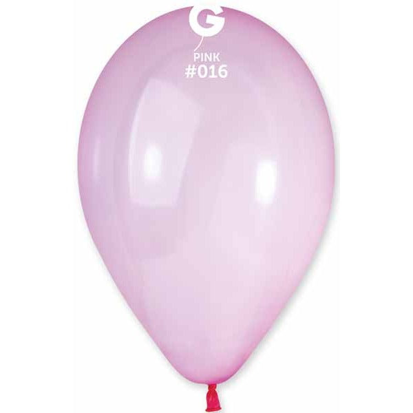 Gemar 13" Pastel Pink #016 Latex Balloons, 50 Count
