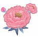 Peony Garden Flower 27-Inch Shaped Foil Balloon