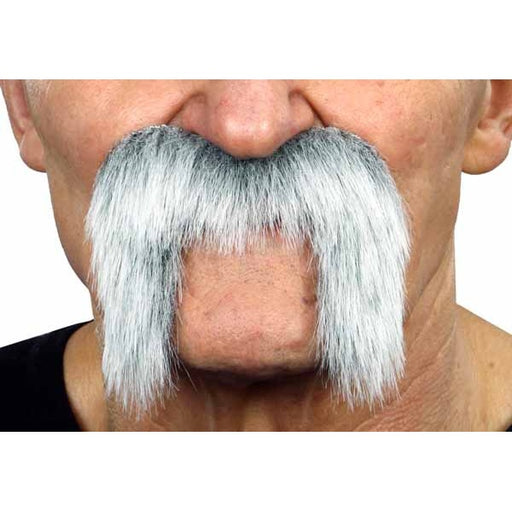 MOUSTACHE WHITE/GREY 7 CM X 21 CM
