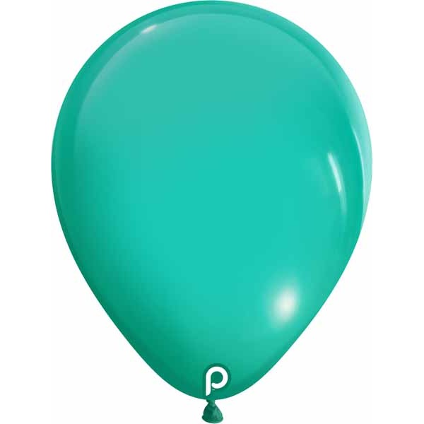 Prima Aqua 11-Inch Round Latex Balloons, 100 Count
