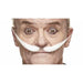Large White Costume Moustache, 24 cm
