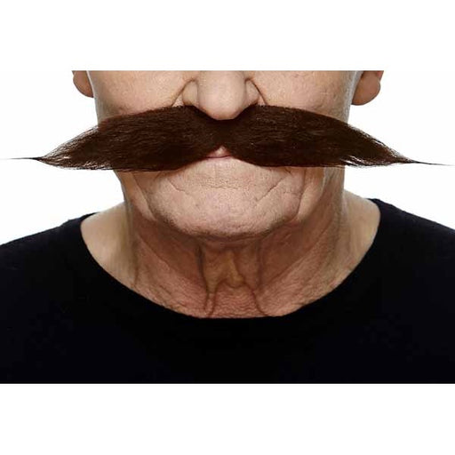 Dark Brown Costume Moustache, 25 cm