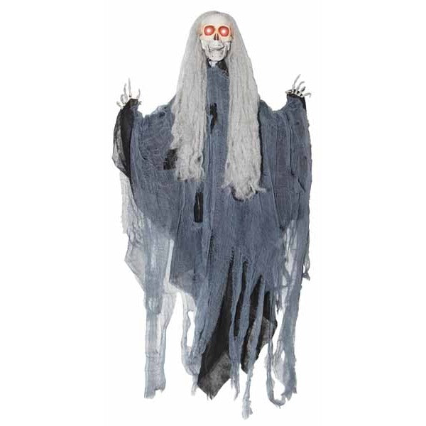 Head Dropping Skeleton Reaper Halloween Prop