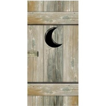 Western Outhouse Door Cover, 30 x 60 Inches