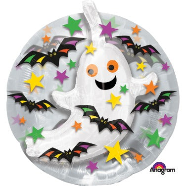 Ghosts & Bats Halloween Foil Balloon