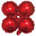 25 Inch Red Quad Arch Foil Balloon