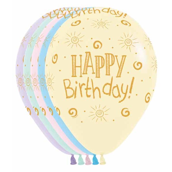 HBD PASTEL MATTE 11" ARND SEMPERTEX 50/B