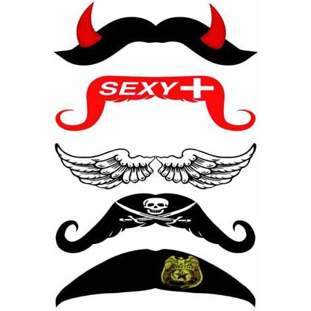 StacheTATS Regular Party Stache Temporary Mustache Tattoo