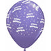 HAPPY BDAY ALL OVER 12" 50/BAG PURPLE