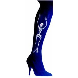 Skeleton Pantyhose with Sparkling Gem Accents
