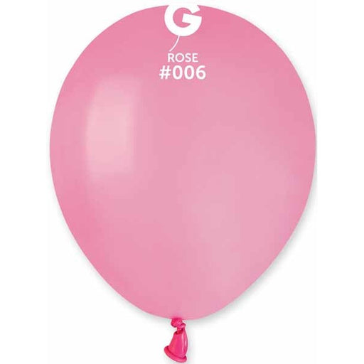 Gemar 5 Inch Rose #006 Latex Balloons, 100 Count