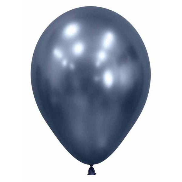 Sempertex 11" Reflex Galaxy Blue Latex Balloons, 50 Pack