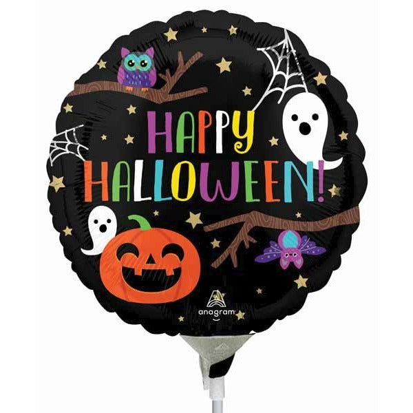 Halloween Night 4 Inch Round Foil Balloon