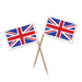Union Jack Food Picks, 50 Pack