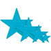 5-Inch Turquoise Foil Star Decoration