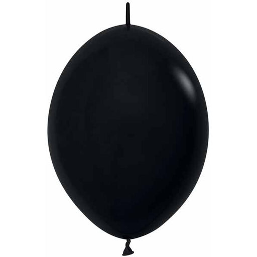 Sempertex Black 6-Inch Link-O-Loon Latex Balloons, 50 Count