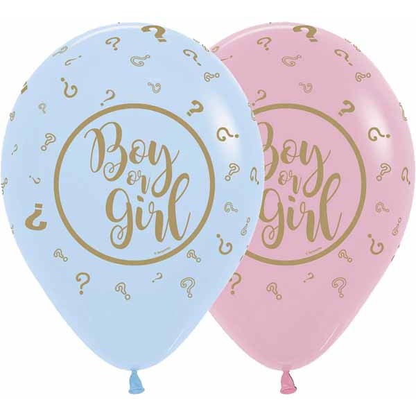 Sempertex Boy or Girl 11-Inch Latex Balloons, 50 Count