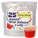 SHOT GLASS WITH LID 2.5 OZ CLEAR 25PK