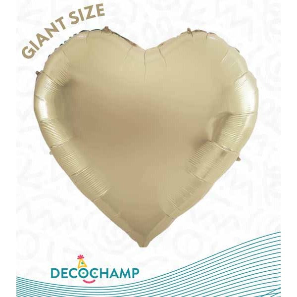 DecoChamp DecoHeart 68" Champagne Heart Foil Balloon